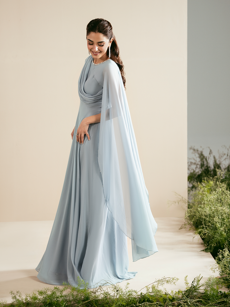 Ain | Luxe Edit | Whisper - Luxury Dress - available at Maria Faisal in UK and USA.