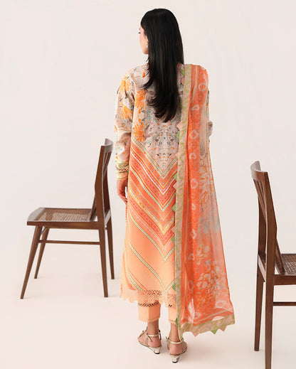 Roheenaz | Rosette Lawn | Whispering Wind - Casual Dress - available at Maria Faisal in UK and USA.