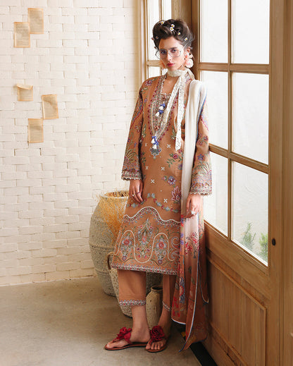 Mushq | The Secret Garden Lawn | Wild Bloom - Luxury Dress - available at Maria Faisal in UK and USA.