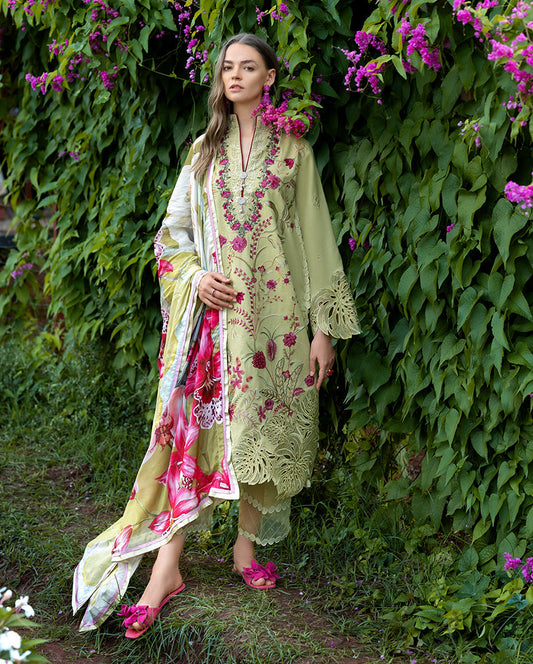 Mushq | Hemline the Secret Garden | Wildflower Waltz - Luxury Dress - available at Maria Faisal in UK and USA.