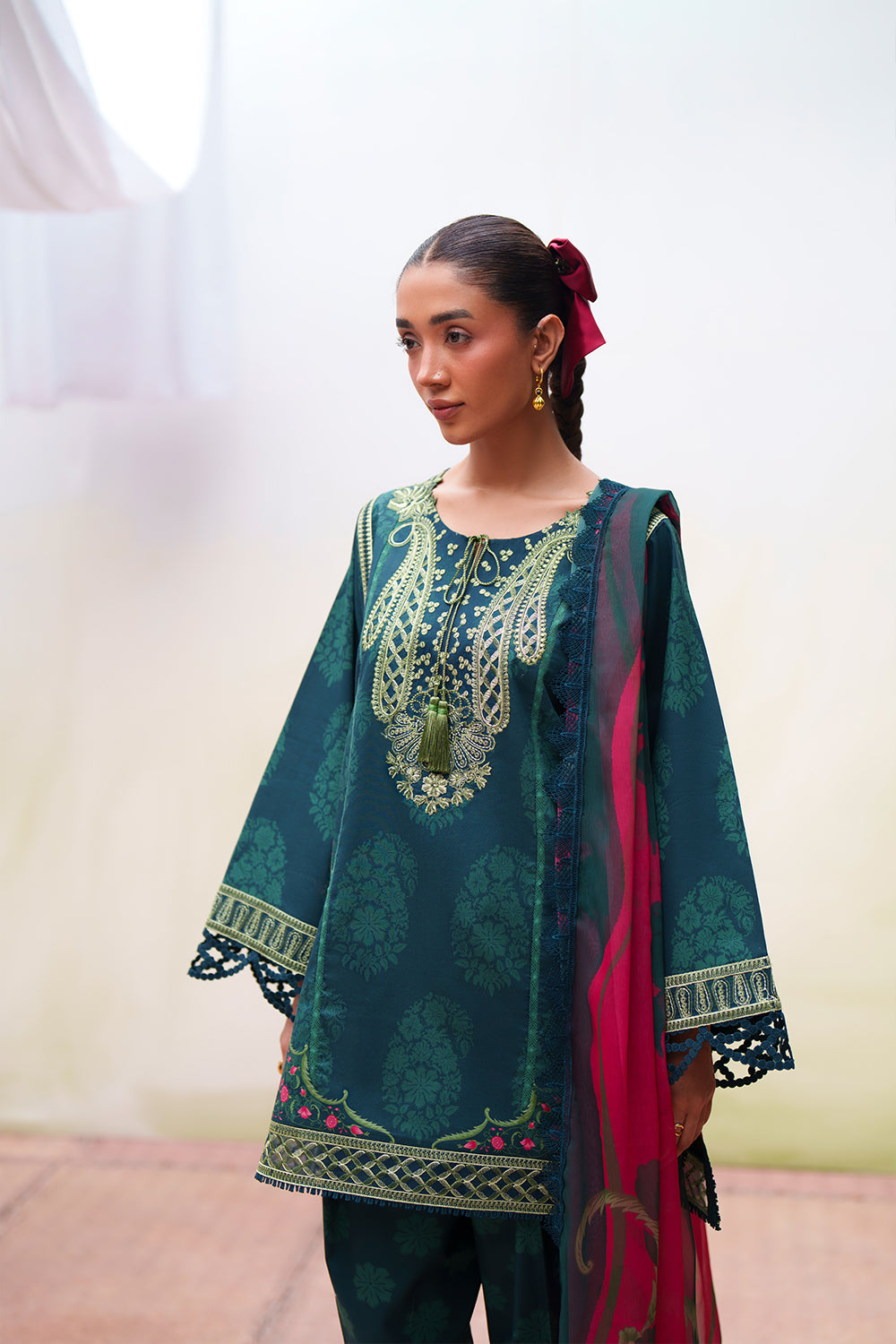 Saira Rizwan | Laanem SS 26 | NAYRA-B-SRL26-01 - Luxury Dress - available at Maria Faisal in UK and USA.