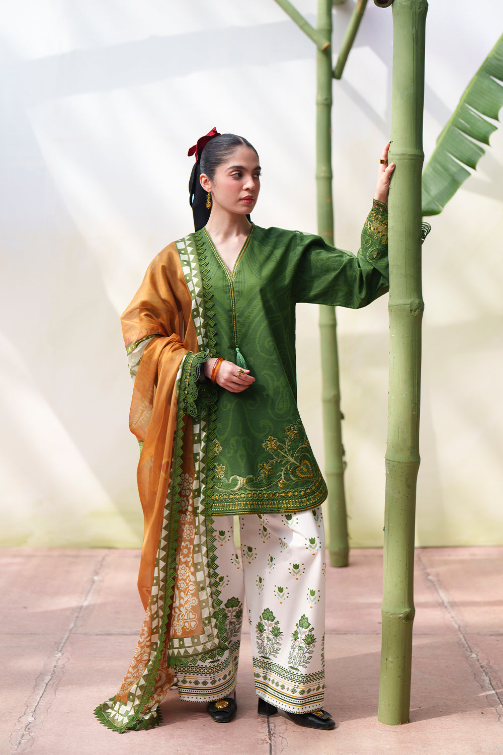 Saira Rizwan | Laanem SS 26 | ELOWEN-A - SRL26-08 - Luxury Dress - available at Maria Faisal in UK and USA.