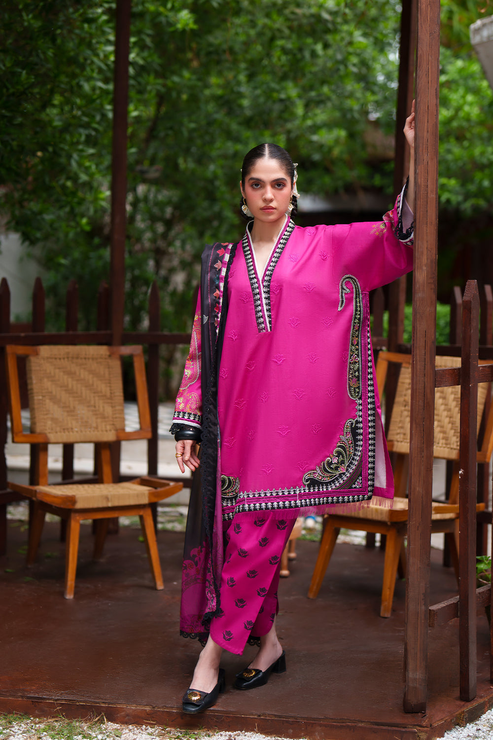 Saira Rizwan | Laanem SS 26 | AMARA-A-SRL26-02 - Luxury Dress - available at Maria Faisal in UK and USA.