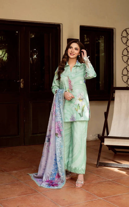 Asifa and Nabeel | Yakin Summer 25 | Floral Mist-(YKL25-04) by Maria Faisal - Registered Vendor of : Asifa and Nabeel - type : Ladies Clothes - 100% original wedding dresses