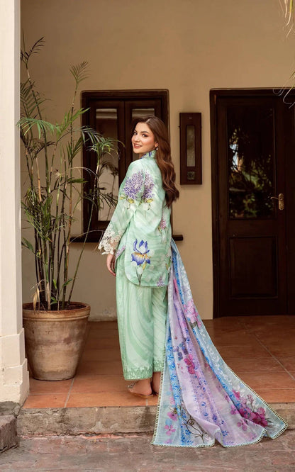 Asifa and Nabeel | Yakin Summer 25 | Floral Mist-(YKL25-04) by Maria Faisal - Registered Vendor of : Asifa and Nabeel - type : Ladies Clothes - 100% original wedding dresses