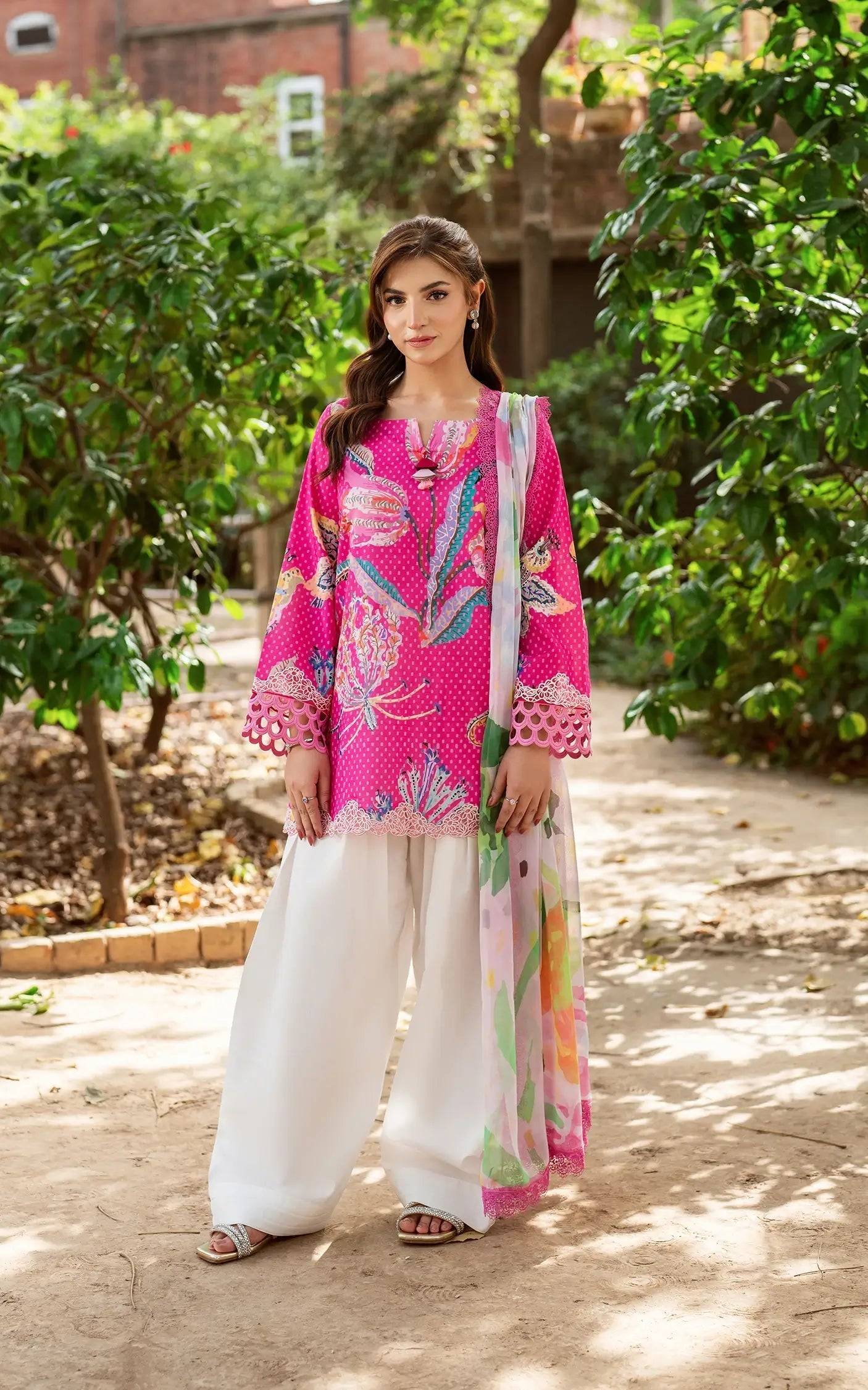 Asifa and Nabeel | Yakin Summer 25 | Roseveil-(YKL25-10) by Maria Faisal - Registered Vendor of : Asifa and Nabeel - type : Ladies Clothes - 100% original wedding dresses