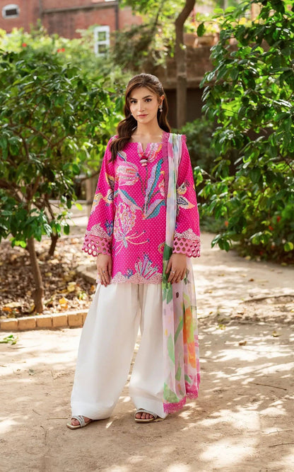 Asifa and Nabeel | Yakin Summer 25 | Roseveil-(YKL25-10) by Maria Faisal - Registered Vendor of : Asifa and Nabeel - type : Ladies Clothes - 100% original wedding dresses