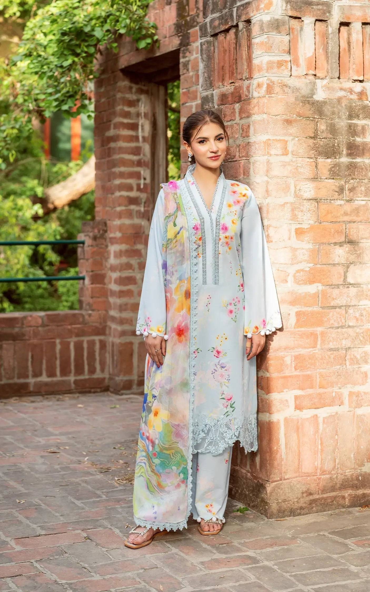 Asifa and Nabeel | Yakin Summer 25 | Whisper of Spring-(YKL25-14) by Maria Faisal - Registered Vendor of : Asifa and Nabeel - type : Ladies Clothes - 100% original wedding dresses