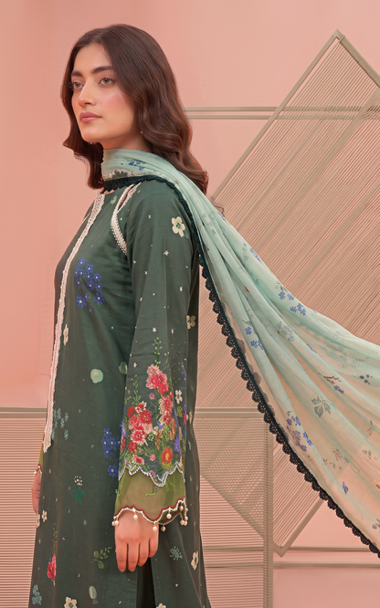 Asifa and Nabeel | Yakin 26 | Tulip (YKL26-04) - Casual Dress - available at Maria Faisal in UK and USA.