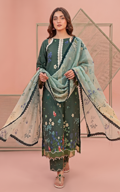 Asifa and Nabeel | Yakin 26 | Tulip (YKL26-04) - Casual Dress - available at Maria Faisal in UK and USA.