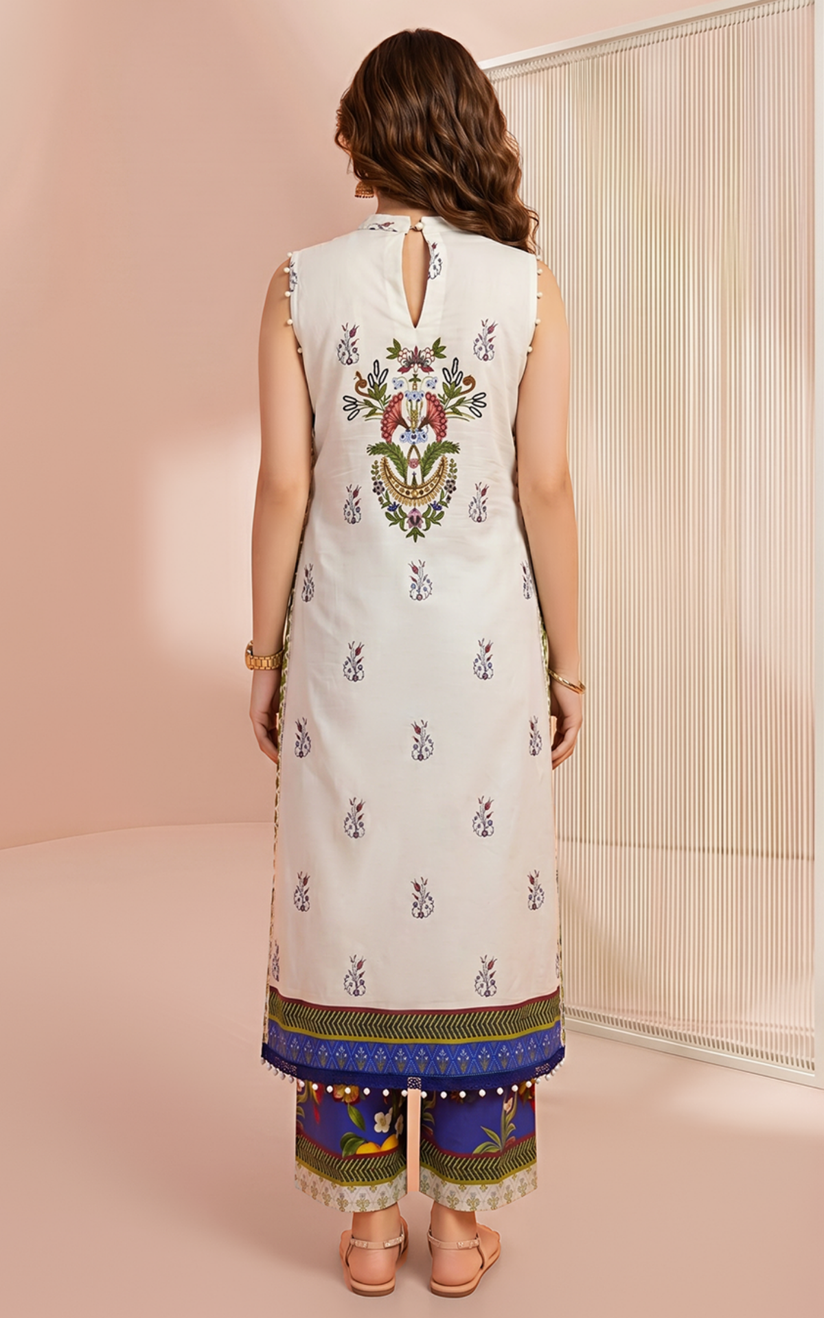 Asifa and Nabeel | Yakin 26 | Lily (YKL26-05) - Casual Dress - available at Maria Faisal in UK and USA.