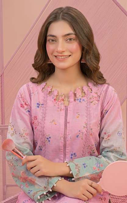 Asifa and Nabeel | Yakin 26 | Carnation (YKL26-06) - Casual Dress - available at Maria Faisal in UK and USA.