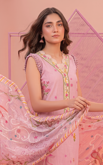 Asifa and Nabeel | Yakin 26 | Camellia (YKL26-07) - Casual Dress - available at Maria Faisal in UK and USA.