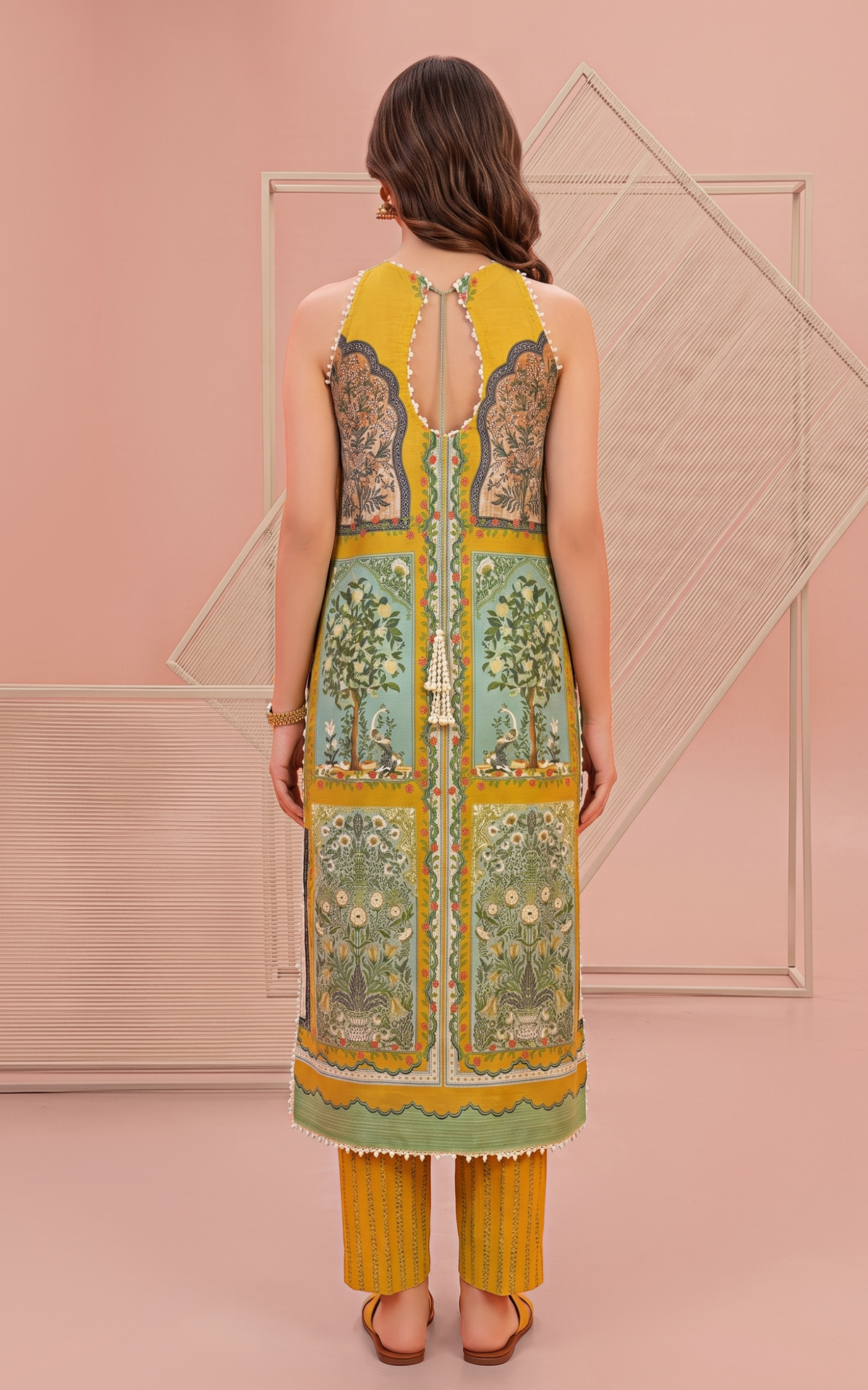 Asifa and Nabeel | Yakin 26 | Daffodil (YKL26-09) - Casual Dress - available at Maria Faisal in UK and USA.