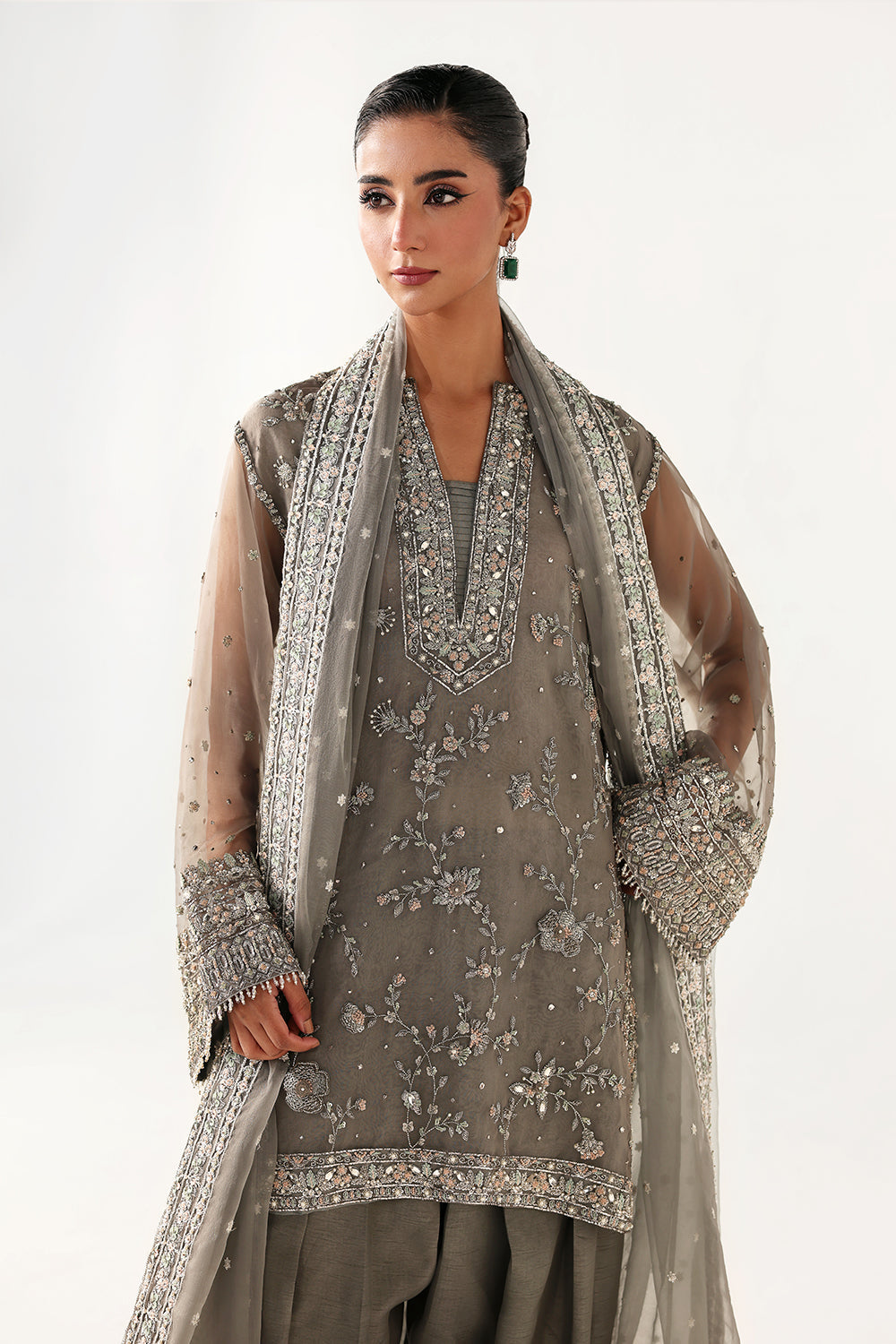 Saira Rizwan | Silk Luxe 26 | VEYA- SRLSP-26-06 - Dress - available at Maria Faisal in UK and USA.