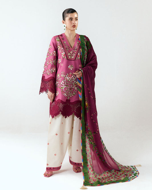Jugnu | SS 26 Lawn | Yawi - Luxury Dress - available at Maria Faisal in UK and USA.