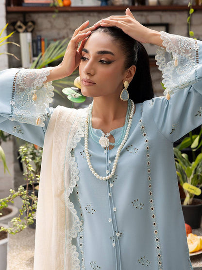 Izel | Meadow Muse Embroidered Lawn 25 | ZARELLE by Maria Faisal - Registered Vendor of : Izel - type : Ladies Clothes - 100% original wedding dresses