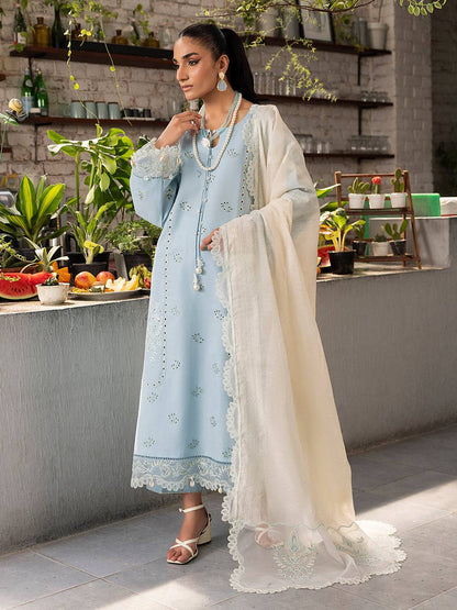 Izel | Meadow Muse Embroidered Lawn 25 | ZARELLE by Maria Faisal - Registered Vendor of : Izel - type : Ladies Clothes - 100% original wedding dresses