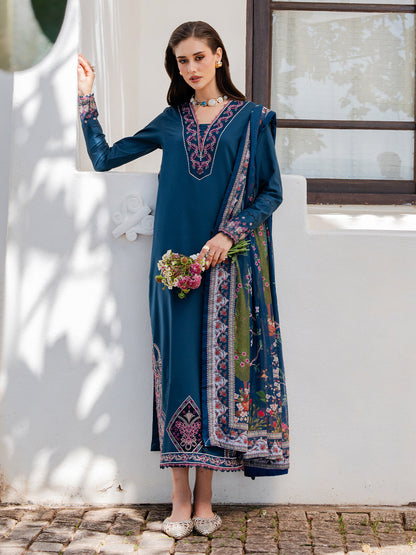 Izel | Dareen Luxury Lawn 26 | Zeenat - Luxury Dress - available at Maria Faisal in UK and USA.