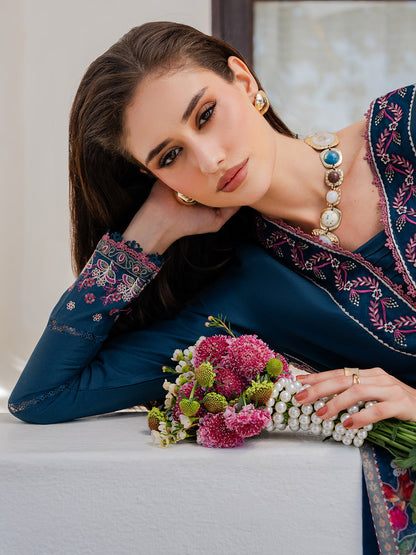 Izel | Dareen Luxury Lawn 26 | Zeenat - Luxury Dress - available at Maria Faisal in UK and USA.
