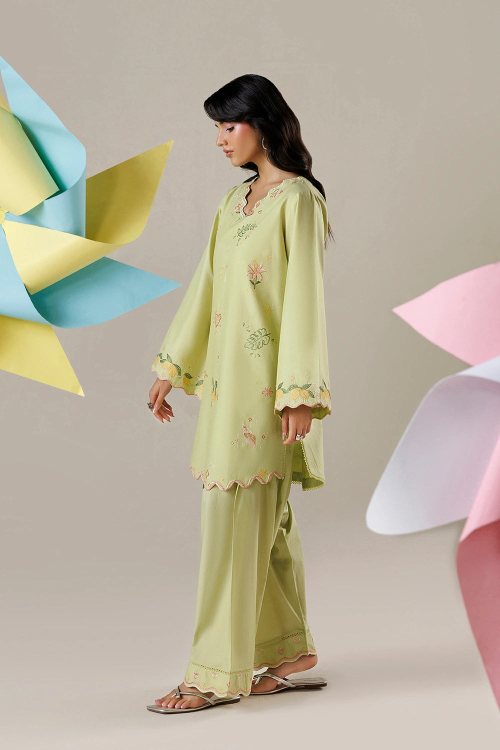 Azure | Chic Essentials | Zesty Love - Casual Dress - available at Maria Faisal in UK and USA.