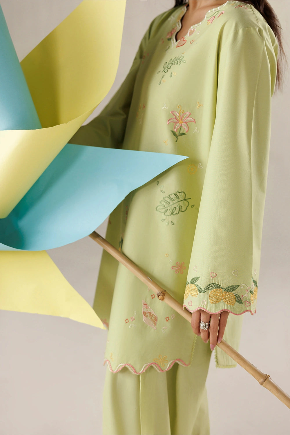 Azure | Chic Essentials | Zesty Love - Casual Dress - available at Maria Faisal in UK and USA.