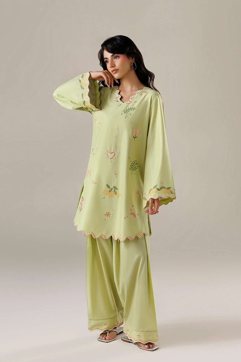 Azure | Chic Essentials | Zesty Love - Casual Dress - available at Maria Faisal in UK and USA.