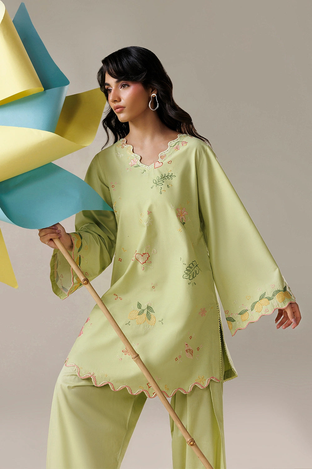 Azure | Chic Essentials | Zesty Love - Casual Dress - available at Maria Faisal in UK and USA.