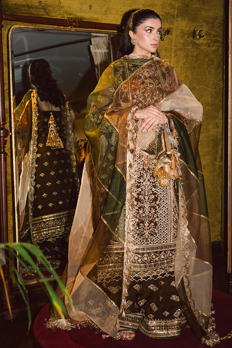 MNR | Zarlish Festive 25 | Zahra Sarfraz in Tabeer - Formal Dress - available at Maria Faisal in UK and USA.