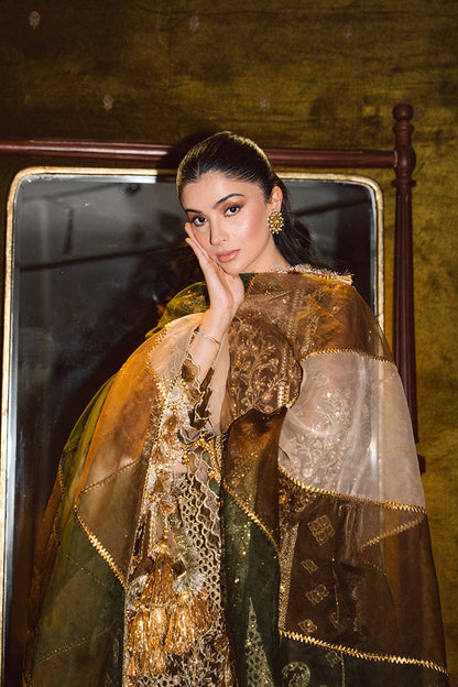 MNR | Zarlish Festive 25 | Zahra Sarfraz in Tabeer - Formal Dress - available at Maria Faisal in UK and USA.