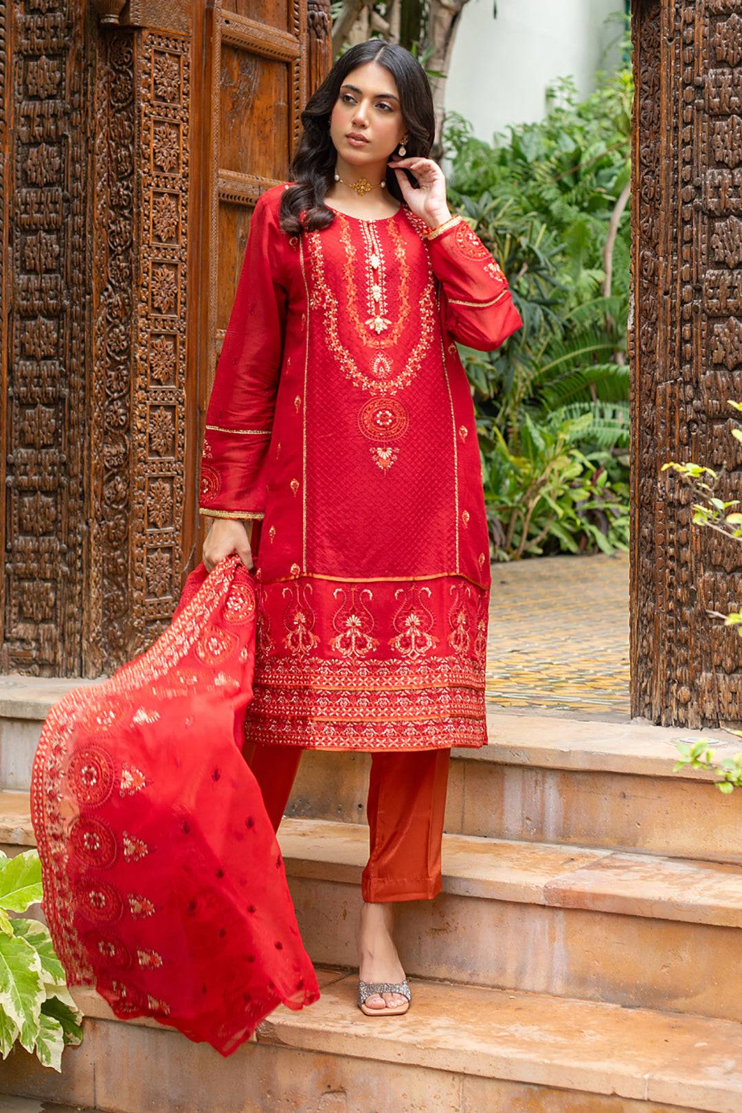 Zellbury | Summer Pret | Embroidered Kurta Dupatta Trouser - 3222 by Maria Faisal - Registered Vendor of : Zellbury Women - type : Luxury Pret - 100% original wedding dresses