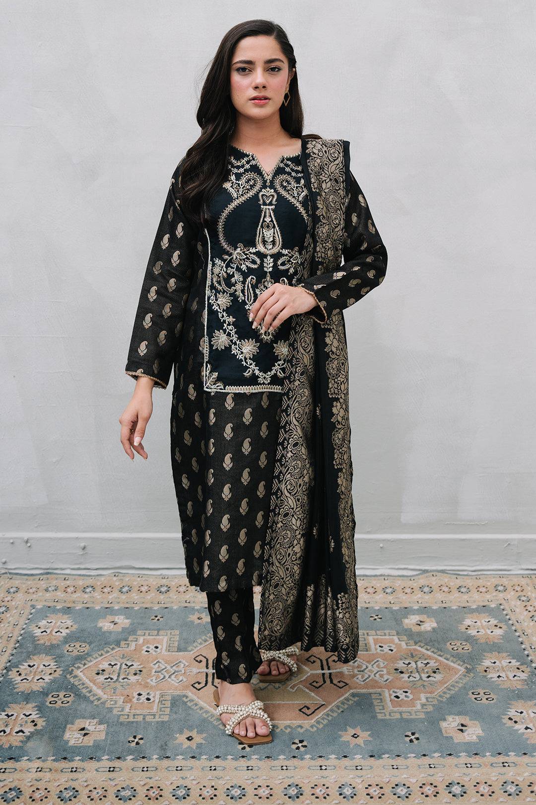 Zellbury | Summer Pret | Embroidered Kurta Dupatta Trouser - 3256 by Maria Faisal - Registered Vendor of : Zellbury Women - type : Luxury Pret - 100% original wedding dresses