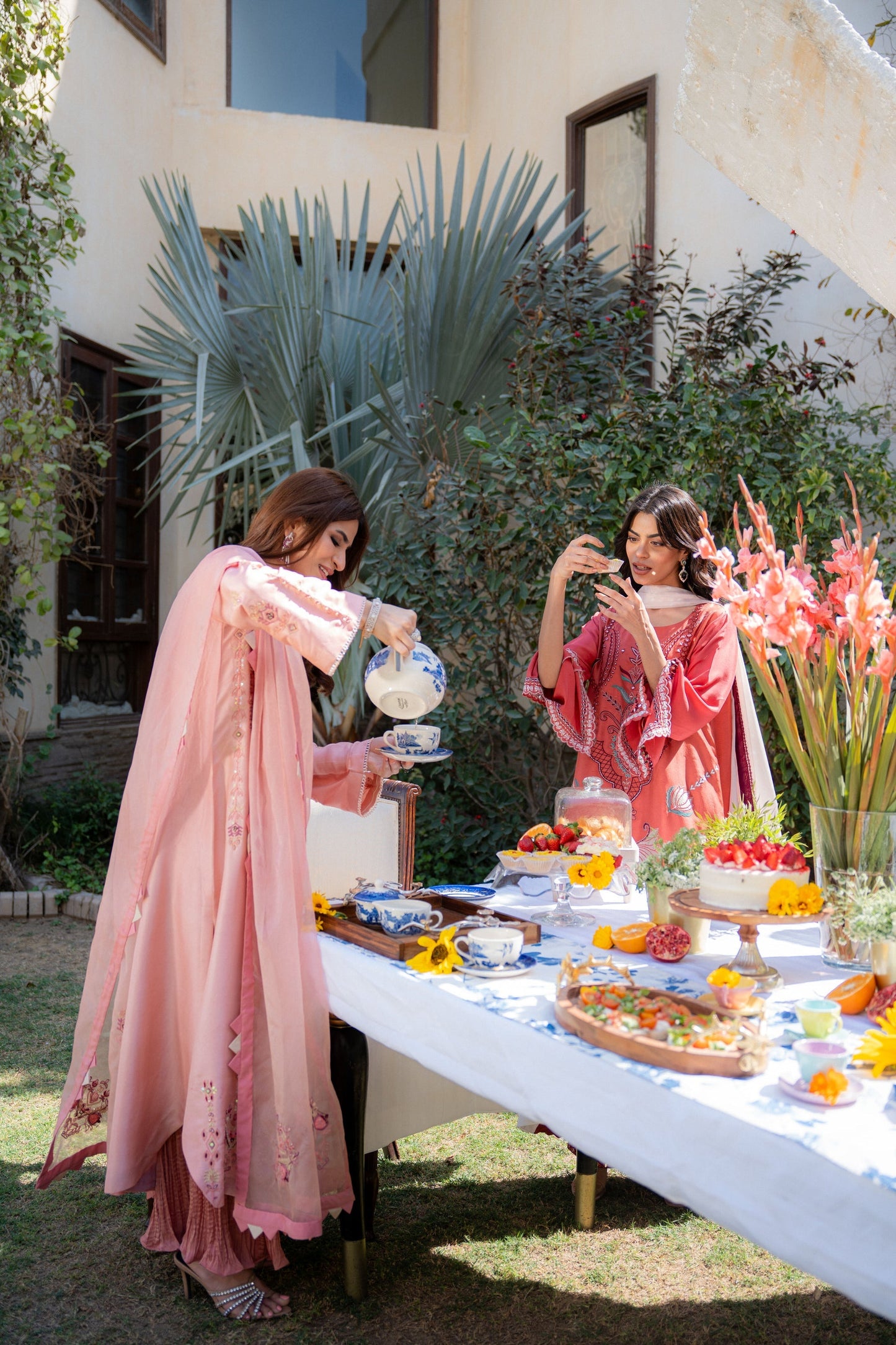 Wahaj M Khan | Pari Collection | Peach pink Pari Outfit