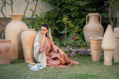 Wahaj M Khan | Pari Collection | Mocha Sheesha Pari Outfit - Ladies Clothes - Maria Faisal