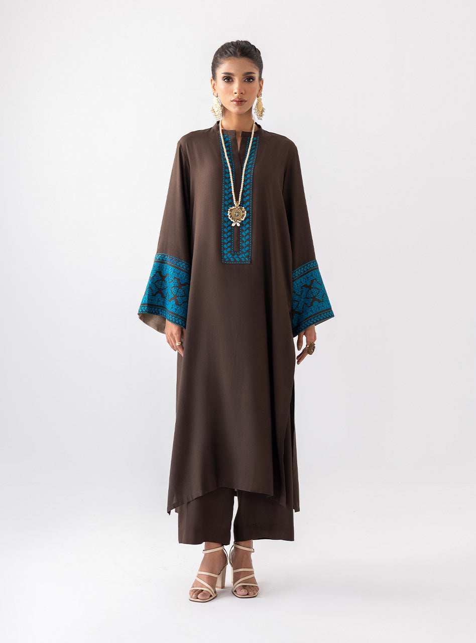 Zainab Chottani | Aara Casual Pret | Dark Chrome - Ladies Clothes 