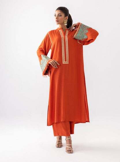 Zainab Chottani | Aara Casual Pret | Pumpkin Opal - Ladies Clothes 