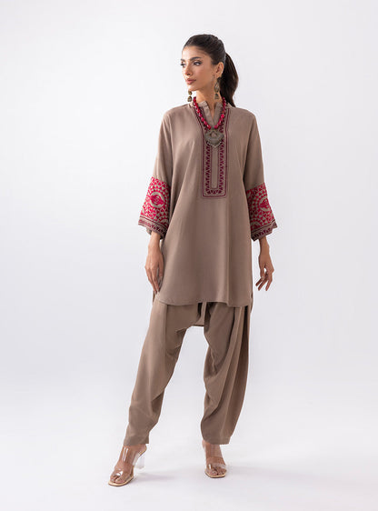 Zainab Chottani | Aara Casual Pret |  Sandy Beige - Ladies Clothes 