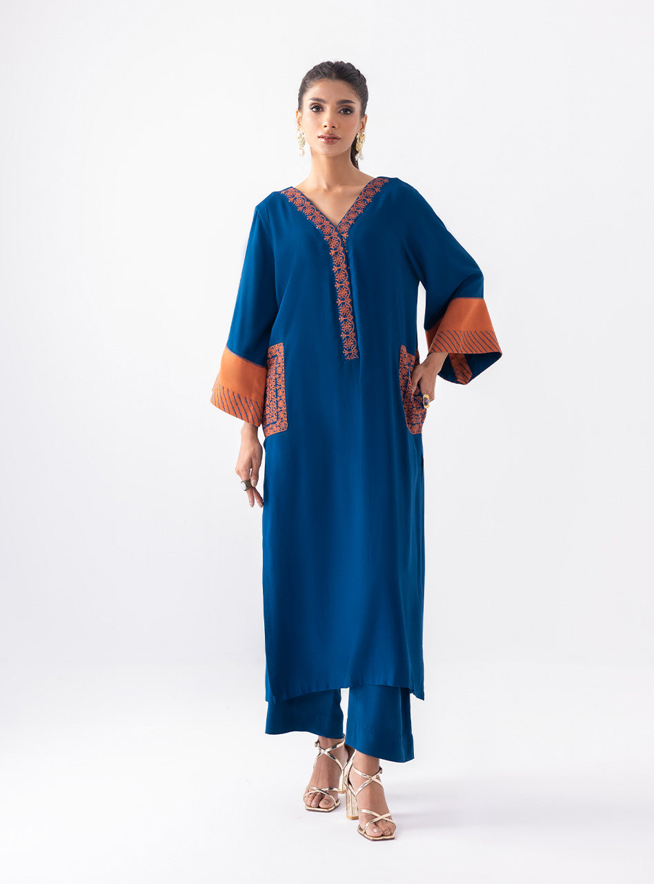 Zainab Chottani | Aara Casual Pret |  Electric Sapphire