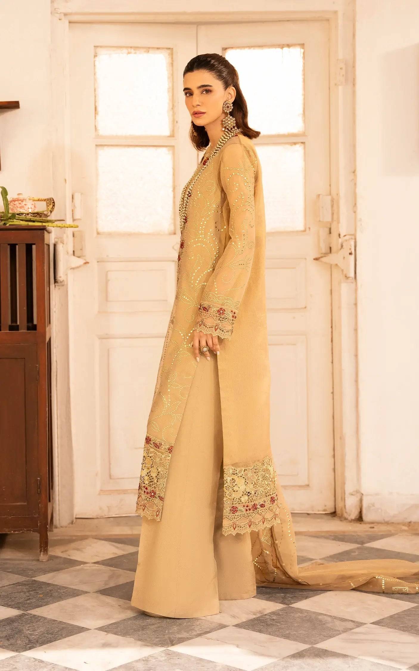 Asifa and Nabeel | Sunehri Eid 25 | Zareen-(SEF25-06) by Maria Faisal - Registered Vendor of : Asifa and Nabeel - type : Ladies Clothes - 100% original wedding dresses