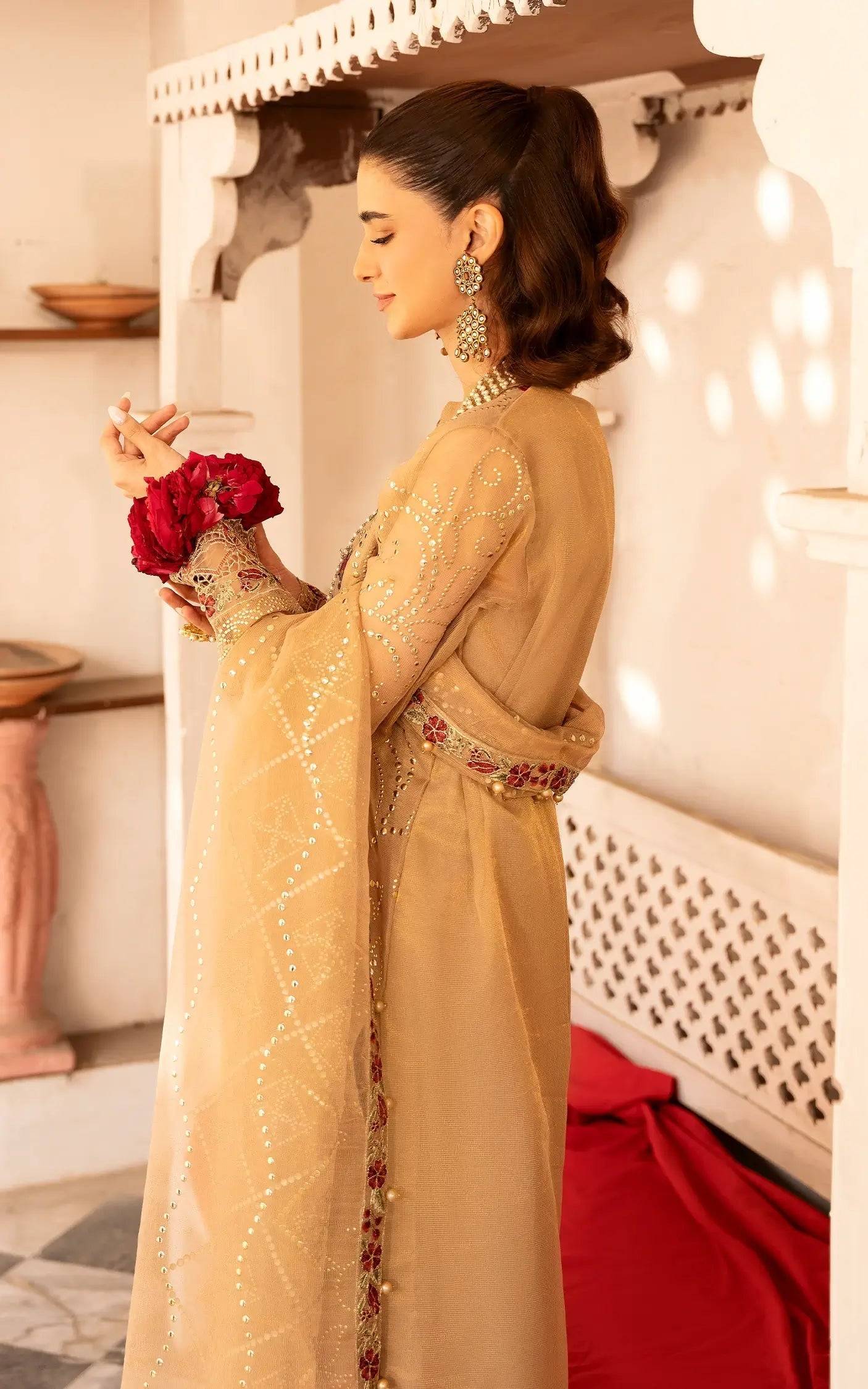 Asifa and Nabeel | Sunehri Eid 25 | Zareen-(SEF25-06) by Maria Faisal - Registered Vendor of : Asifa and Nabeel - type : Ladies Clothes - 100% original wedding dresses