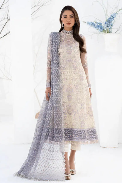 Zarif | LA CELESTE LUXURY Formals | ZLC 02 PEARL WHITE