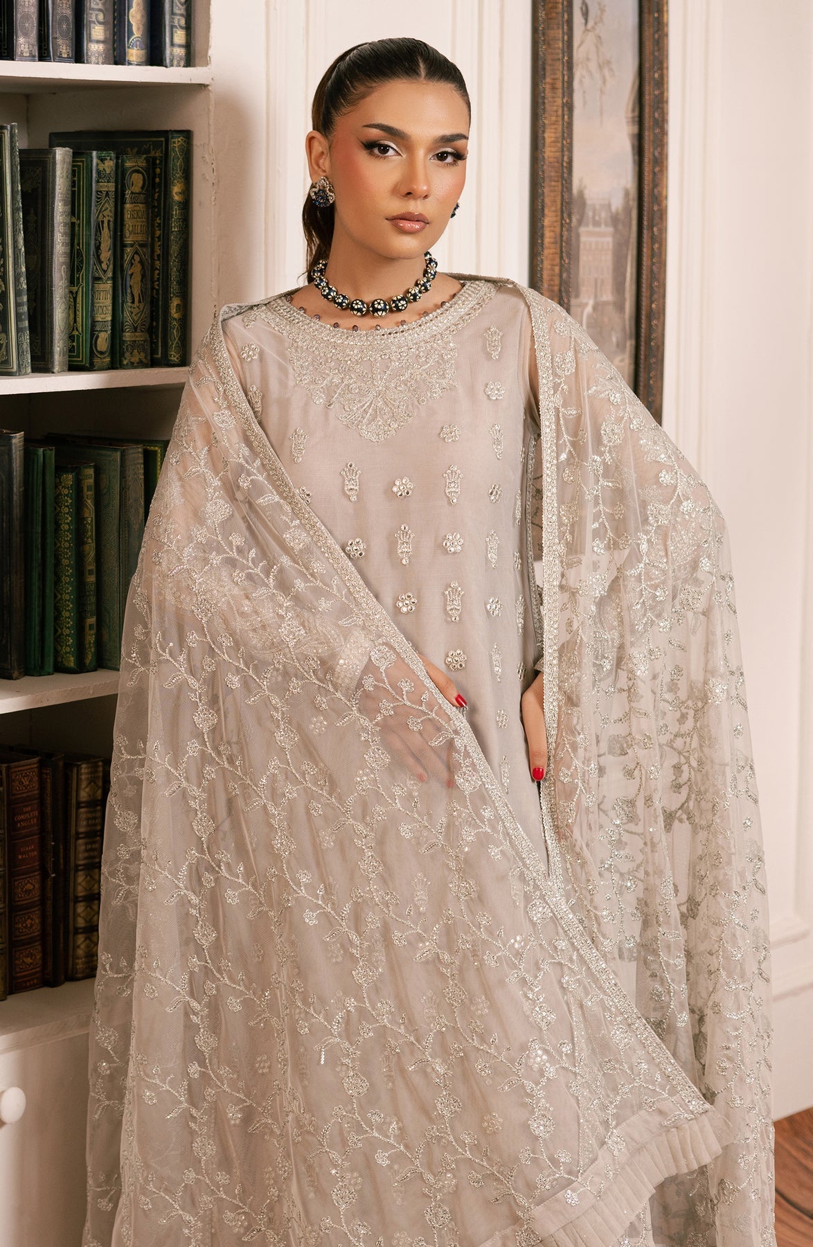 Zarif | Inayat Wedding Formals |  ZRI 05 DHANAK - Designer Dress with Intricate embroidery and embellishments. Shop elegent wedding dress at Maria Faisal.