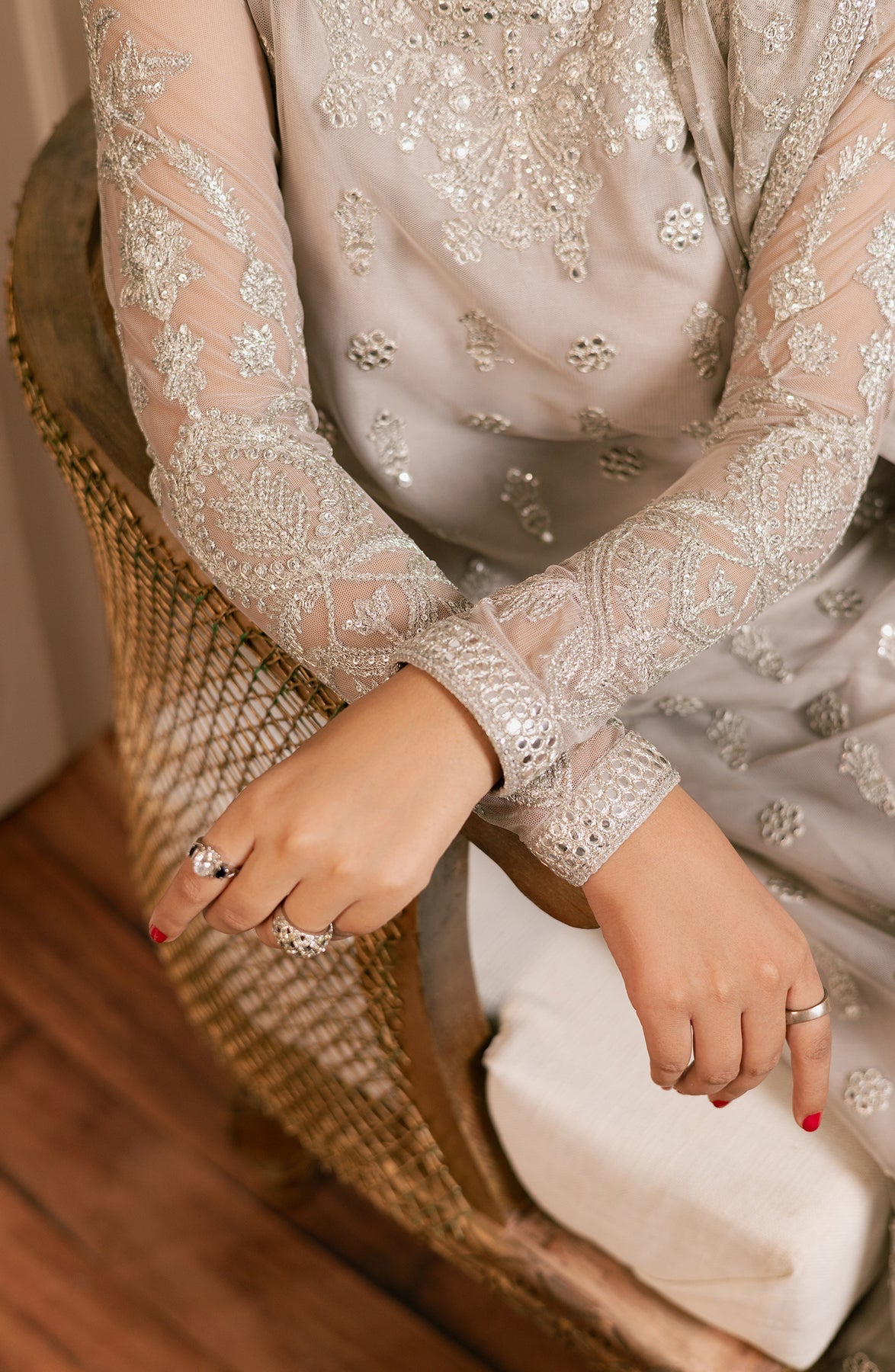 Zarif | Inayat Wedding Formals |  ZRI 05 DHANAK - Designer Dress with Intricate embroidery and embellishments. Shop elegent wedding dress at Maria Faisal.