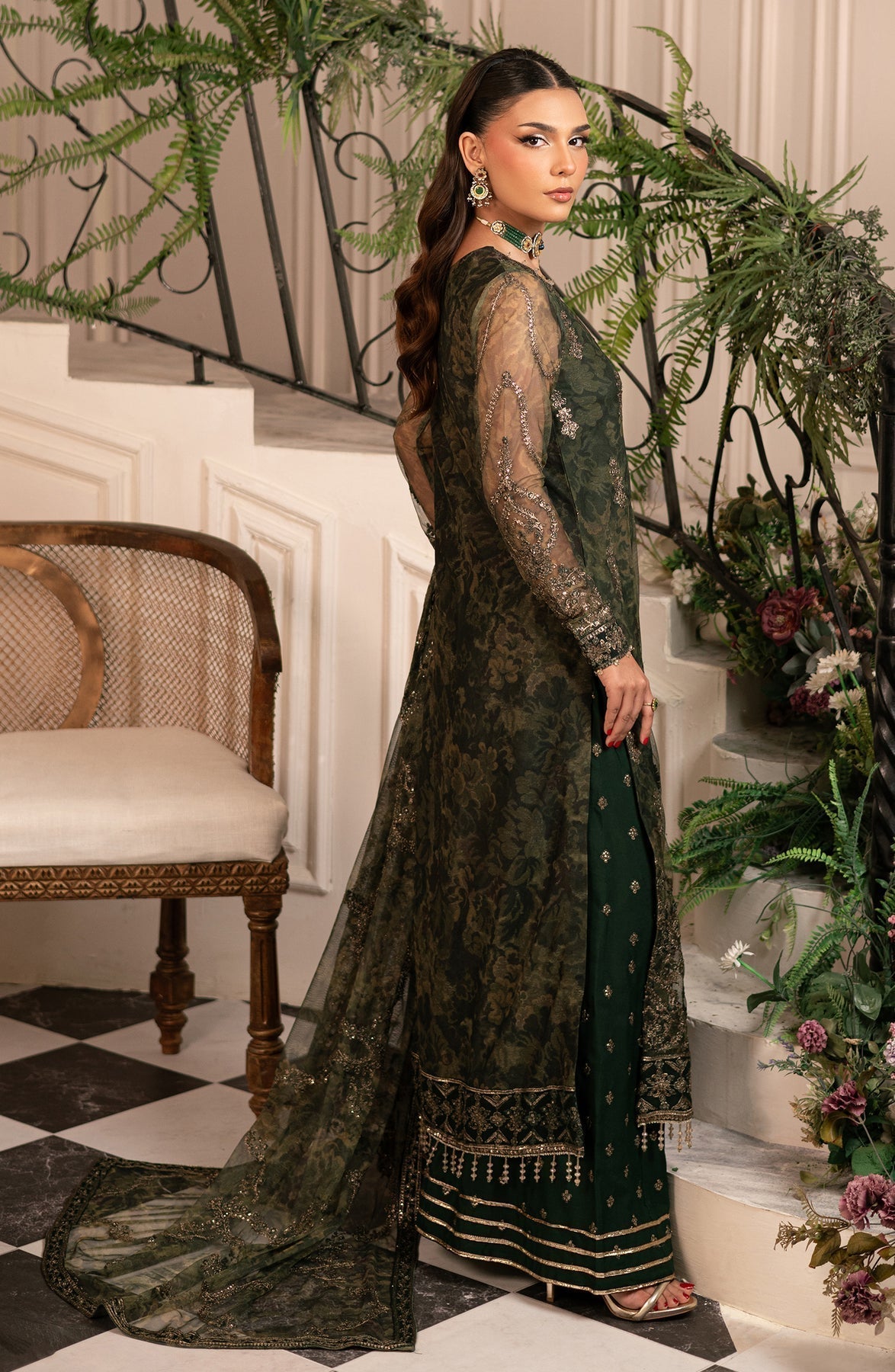Zarif | Inayat Wedding Formals |  ZRI 06 FITOOR - Designer Dress with Intricate embroidery and embellishments. Shop elegent wedding dress at Maria Faisal.