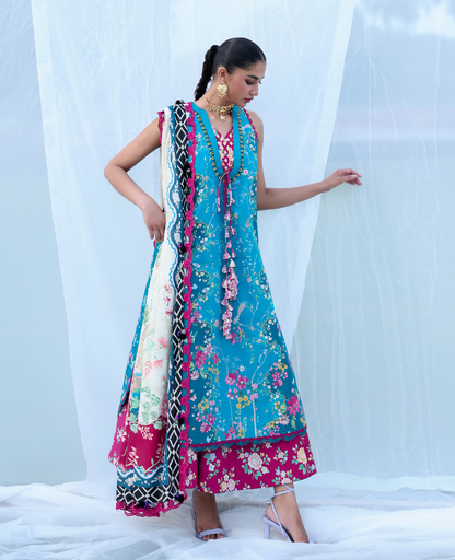 Republic Womenswear | Neoma Summer Prints 26 |Zariyah - Luxury Dress - available at Maria Faisal in UK and USA.
