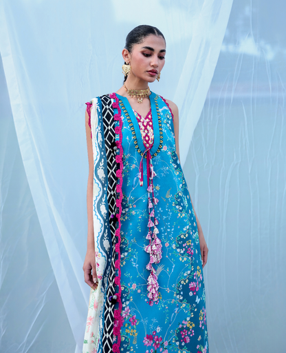 Republic Womenswear | Neoma Summer Prints 26 |Zariyah - Luxury Dress - available at Maria Faisal in UK and USA.