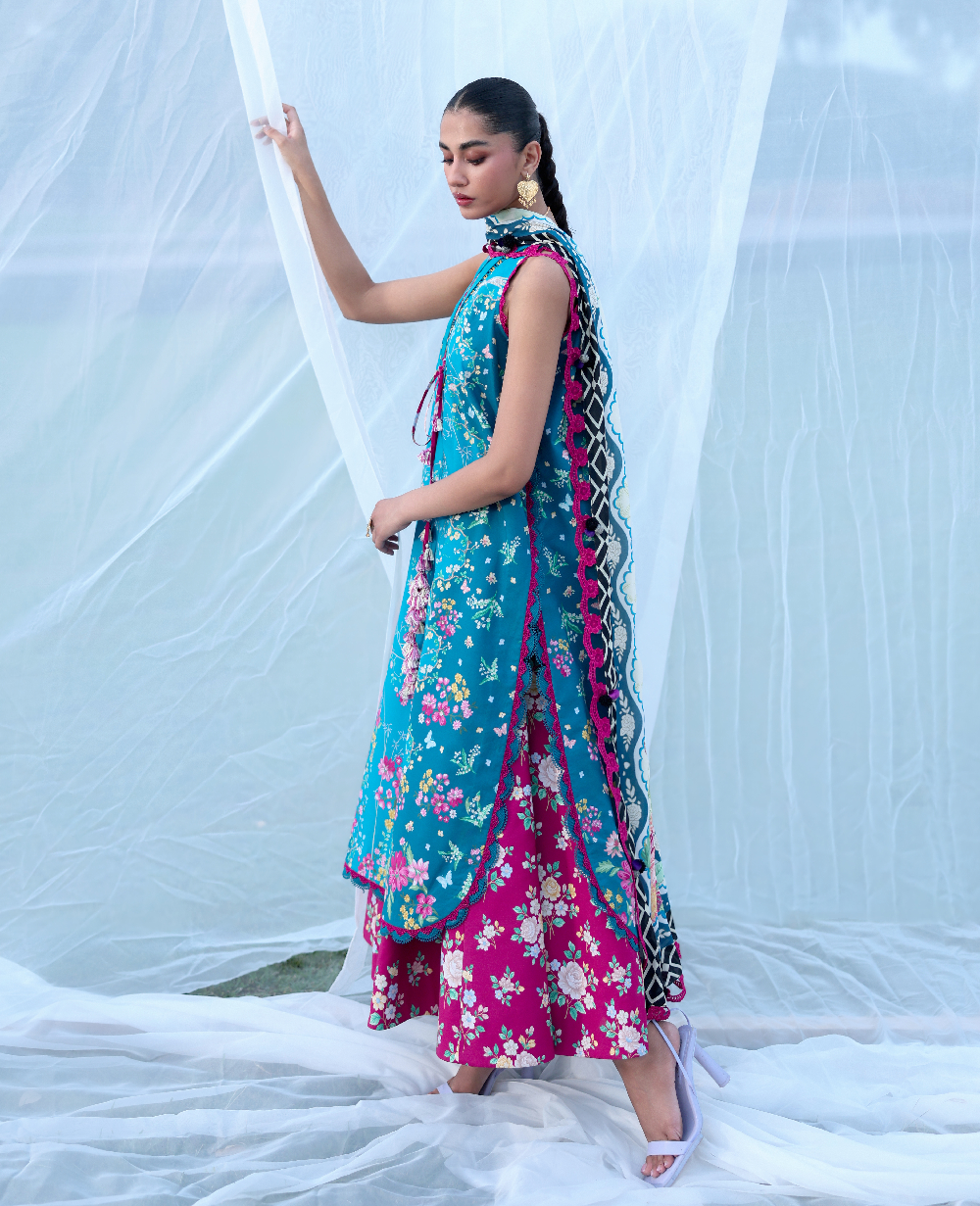 Republic Womenswear | Neoma Summer Prints 26 |Zariyah - Luxury Dress - available at Maria Faisal in UK and USA.