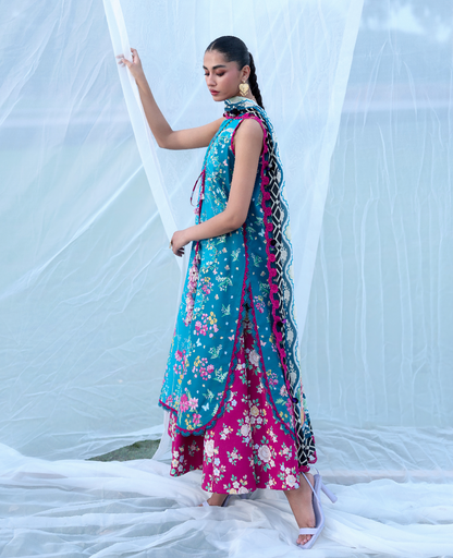 Republic Womenswear | Neoma Summer Prints 26 |Zariyah - Luxury Dress - available at Maria Faisal in UK and USA.