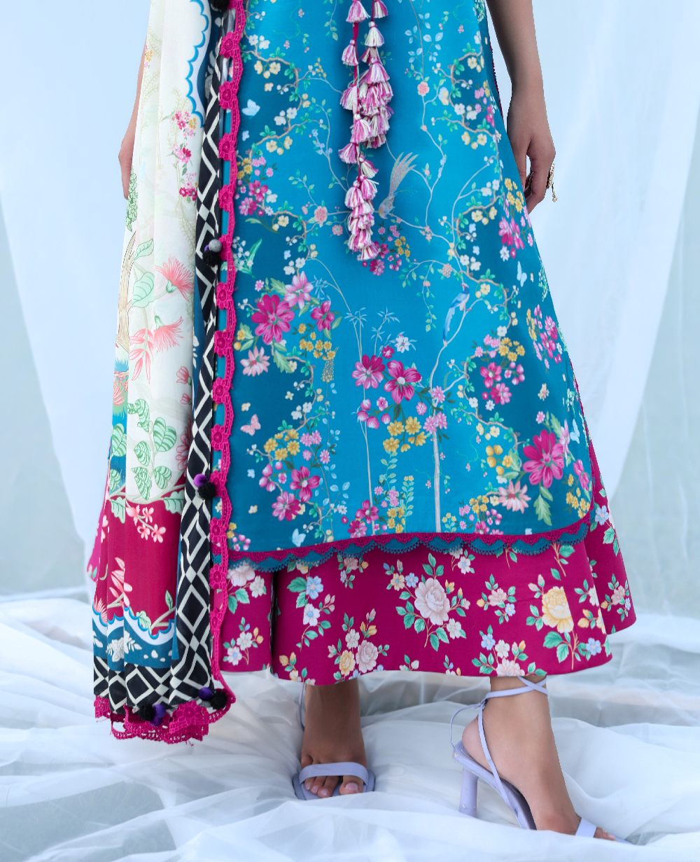 Republic Womenswear | Neoma Summer Prints 26 |Zariyah - Luxury Dress - available at Maria Faisal in UK and USA.
