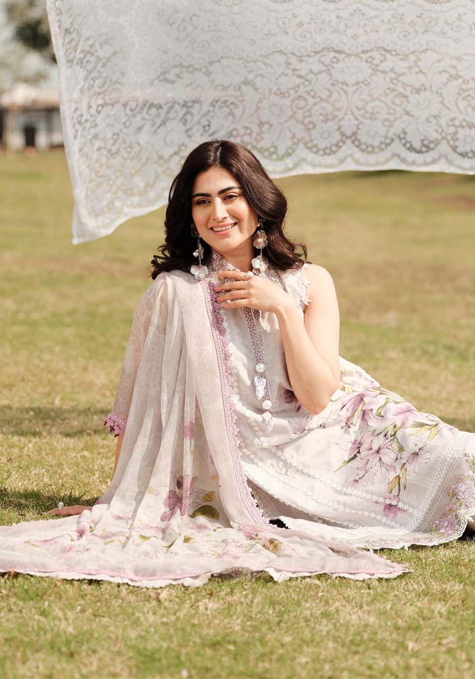Zarqash | Luxe Lawn 24 | ZQ 3 - Ladies Clothes - Maria Faisal
